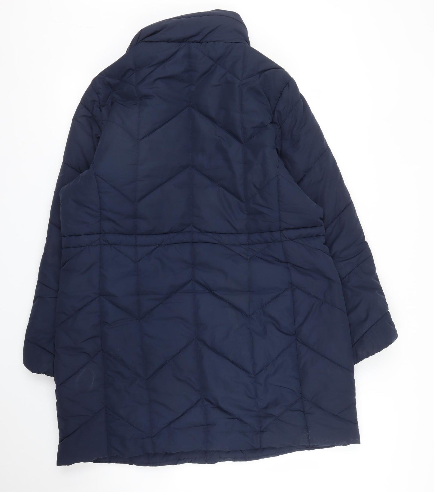 M&S Womens Blue   Puffer Jacket Coat Size 16