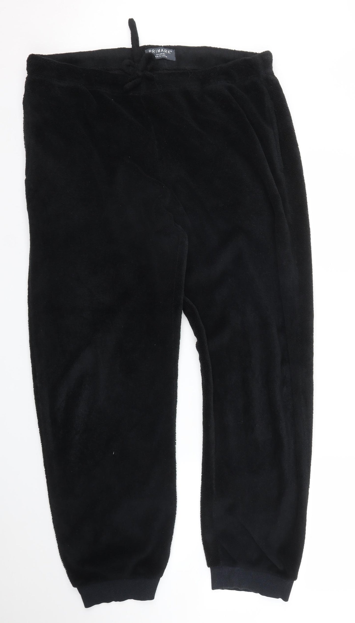 Primark Womens Black Solid  Chemise Pyjama Pants Size XL