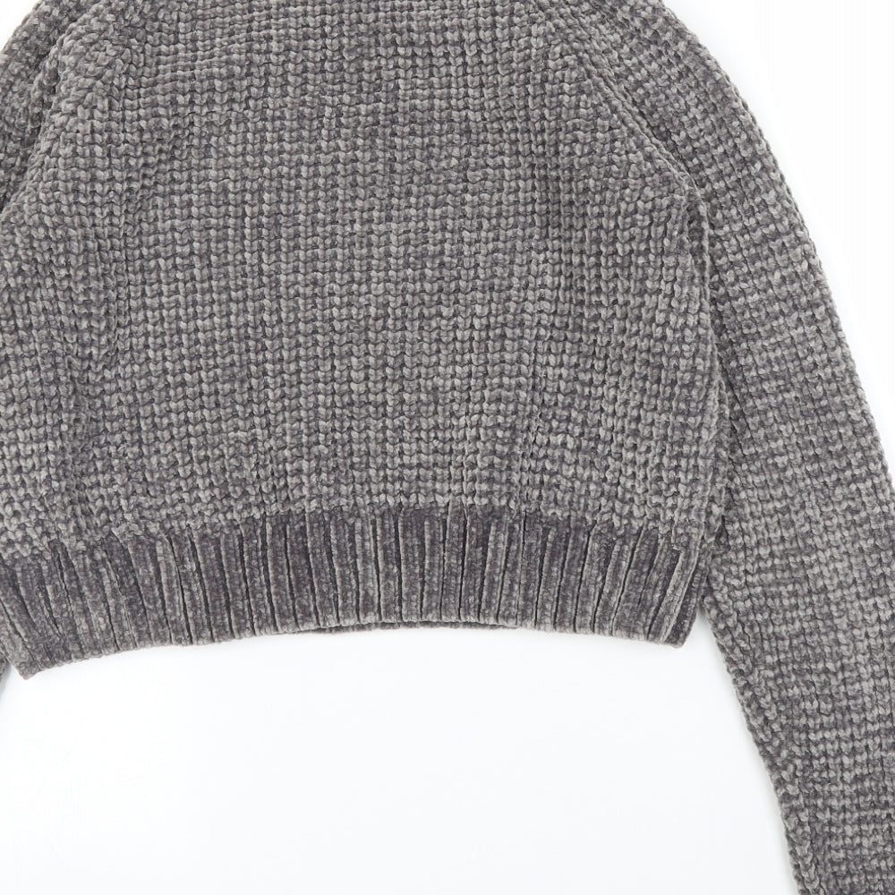 H&M Womens Grey   Pullover Jumper Size S