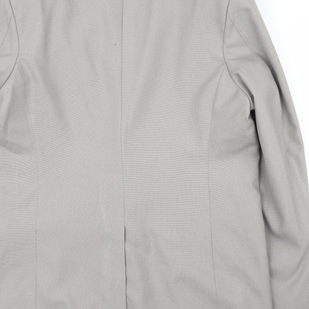 Gulati Mens Grey   Jacket Suit Jacket Size 42