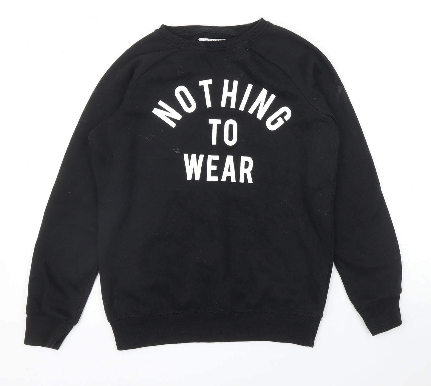 Primark Girls Black   Pullover Jumper Size 13-14 Years