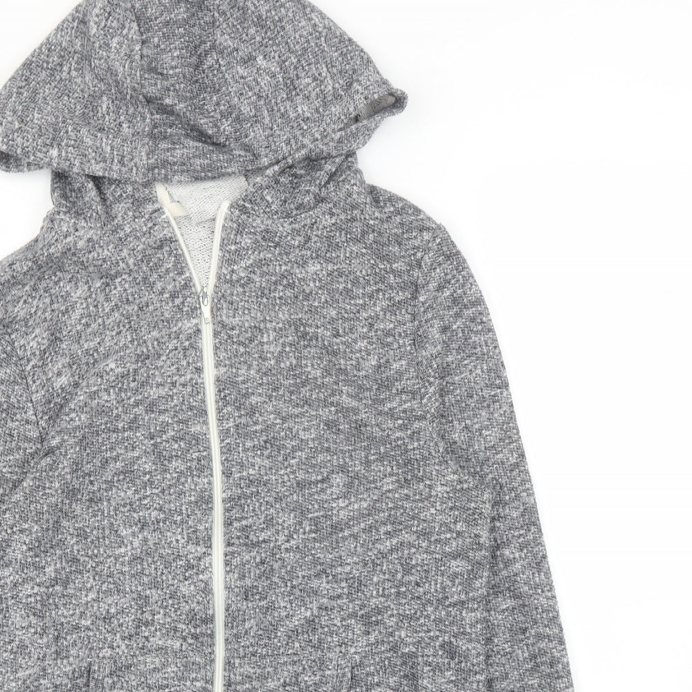Primark Womens Grey   Full Zip Hoodie Size 12