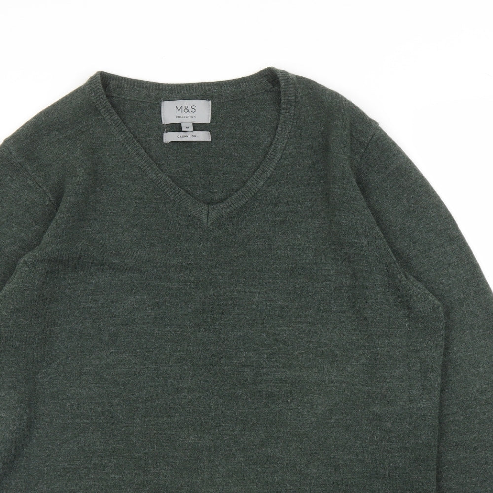 M&S Mens Green   Pullover Jumper Size M