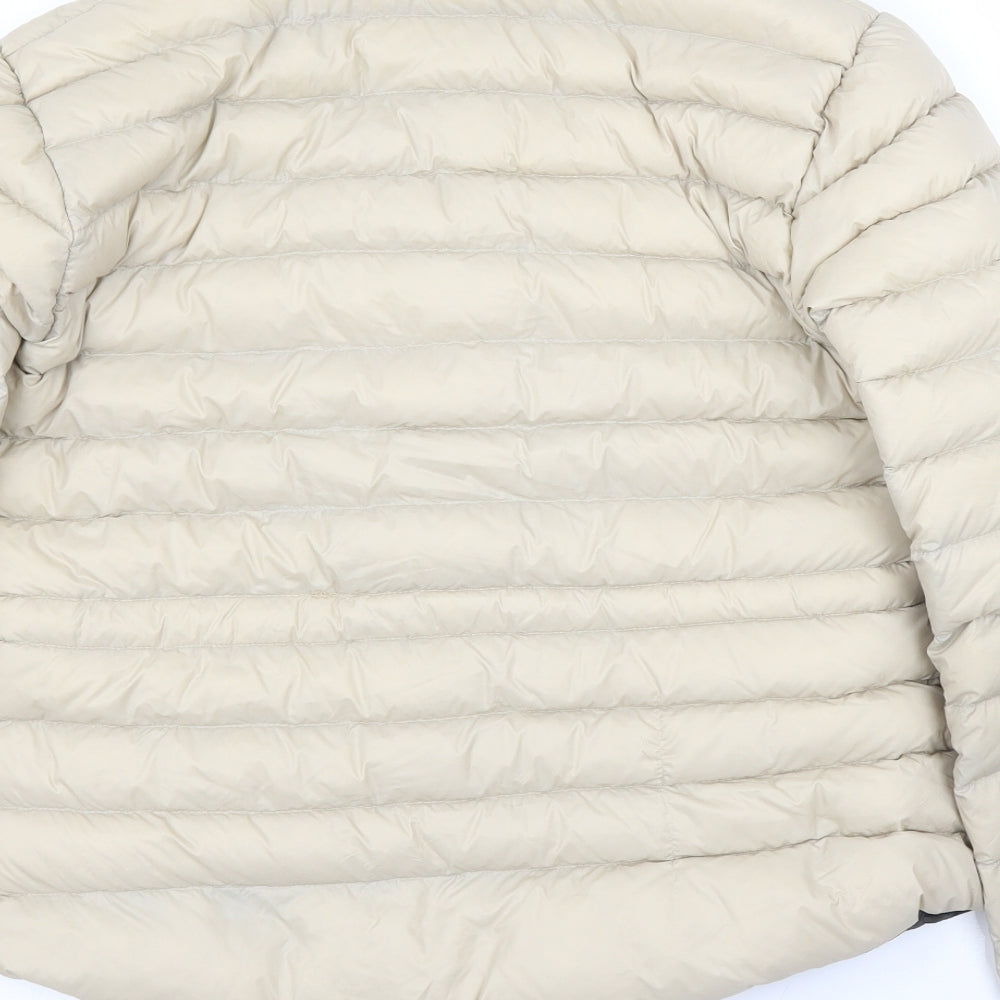 Antoni & Alison Womens Beige   Puffer Jacket Jacket Size L