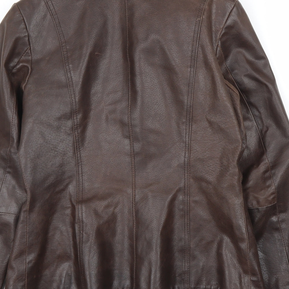 Bay Womens Brown   Military Jacket Jacket Size 12