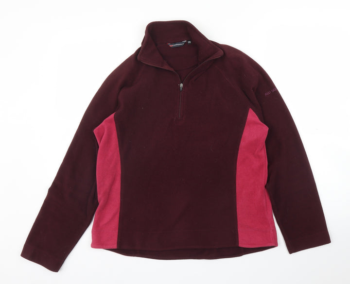 Campagnolo Womens Purple Fleece Pullover Jumper Size 12