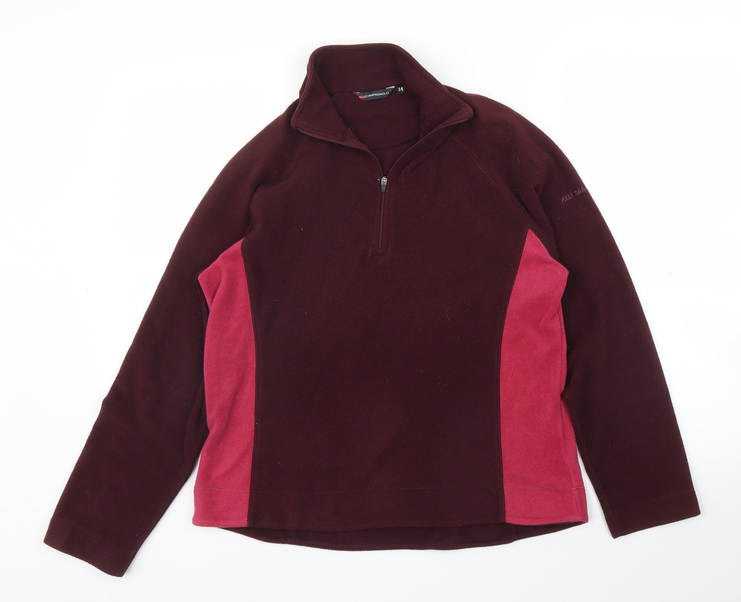 Campagnolo Womens Purple  Fleece Pullover Jumper Size 12