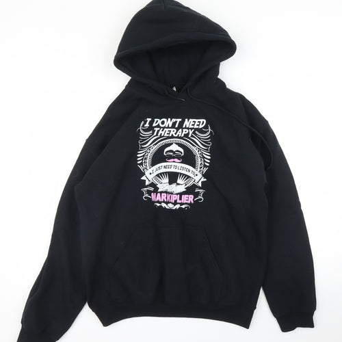 Gildan Mens Black   Pullover Hoodie Size M