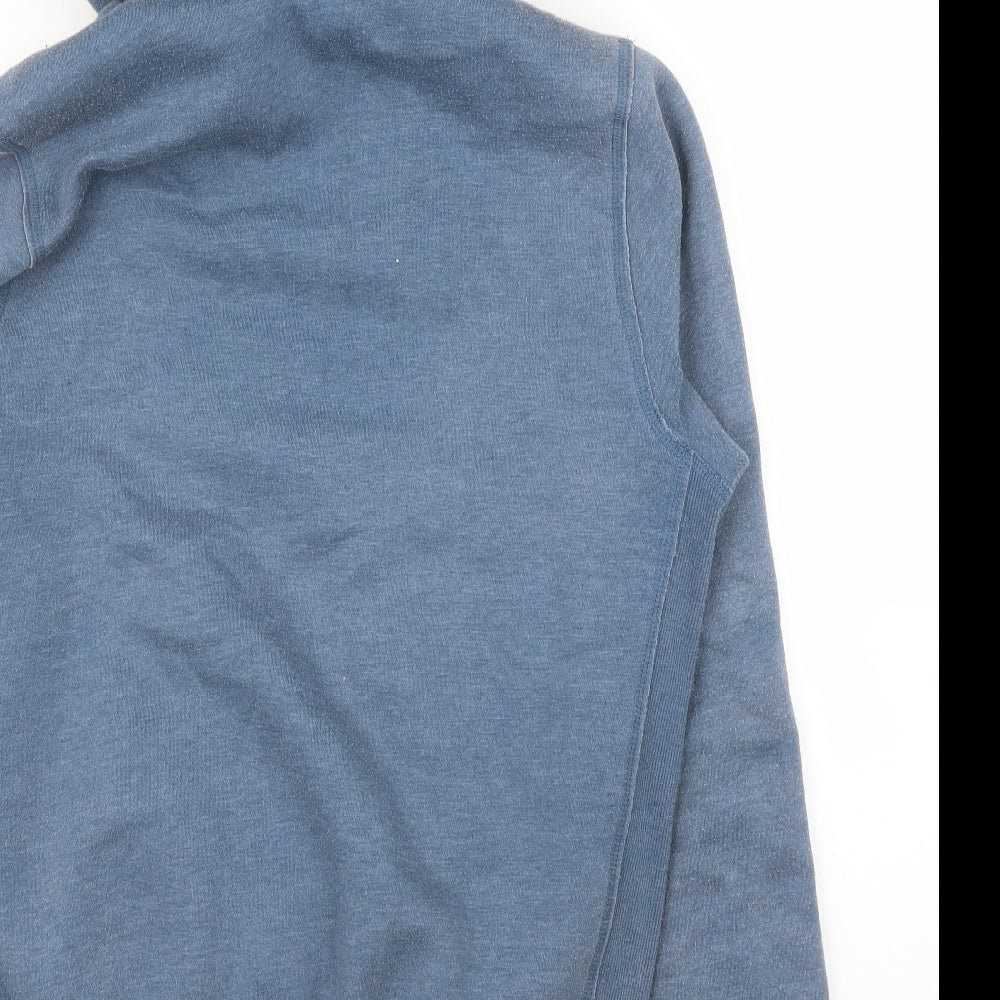 YELLOW RAT BASTARD Womens Blue   Full Zip Hoodie Size XL