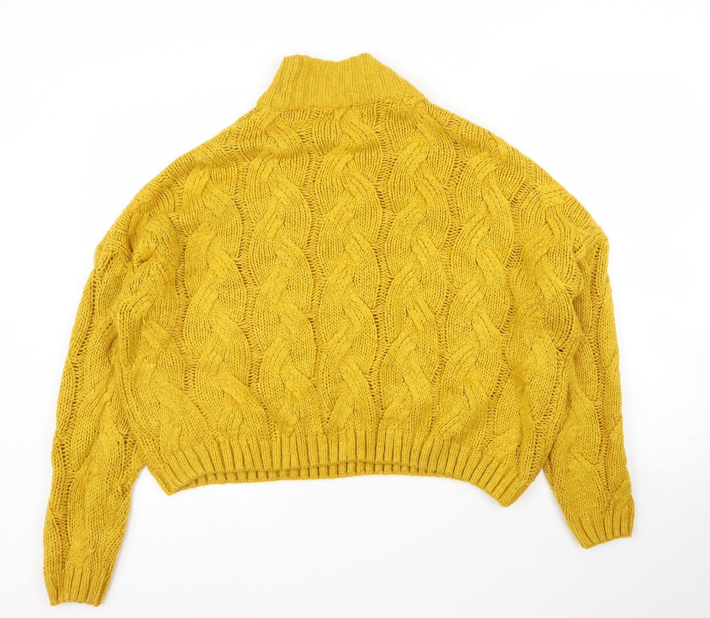 M&Co Womens Yellow   Pullover Jumper Size 14