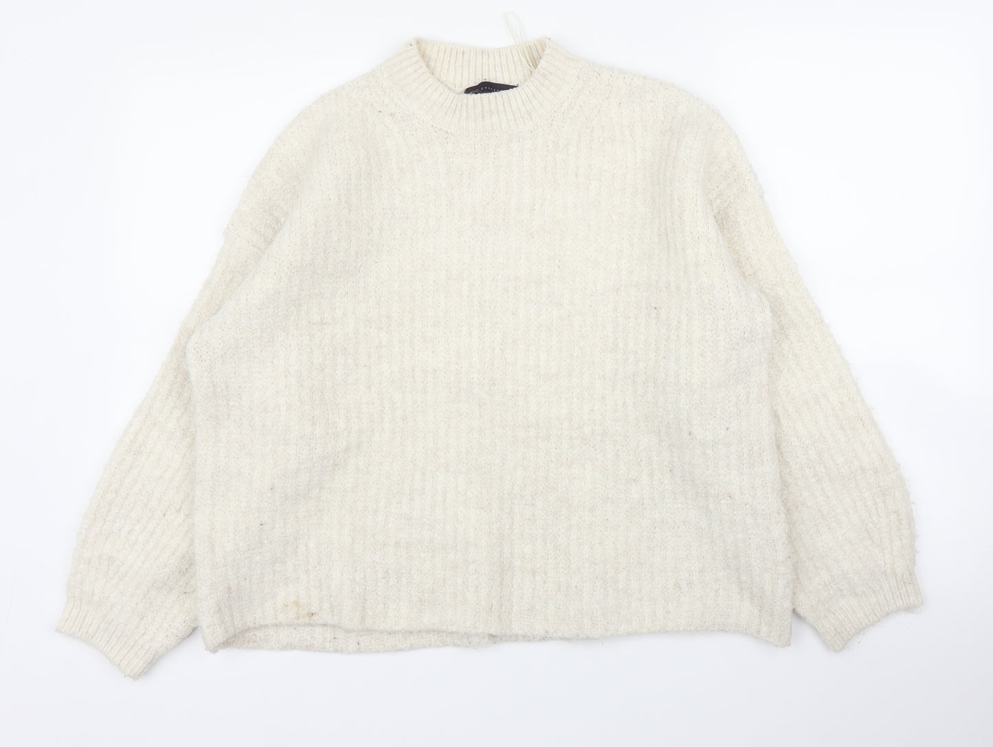 M&S Womens Ivory   Pullover Jumper Size M