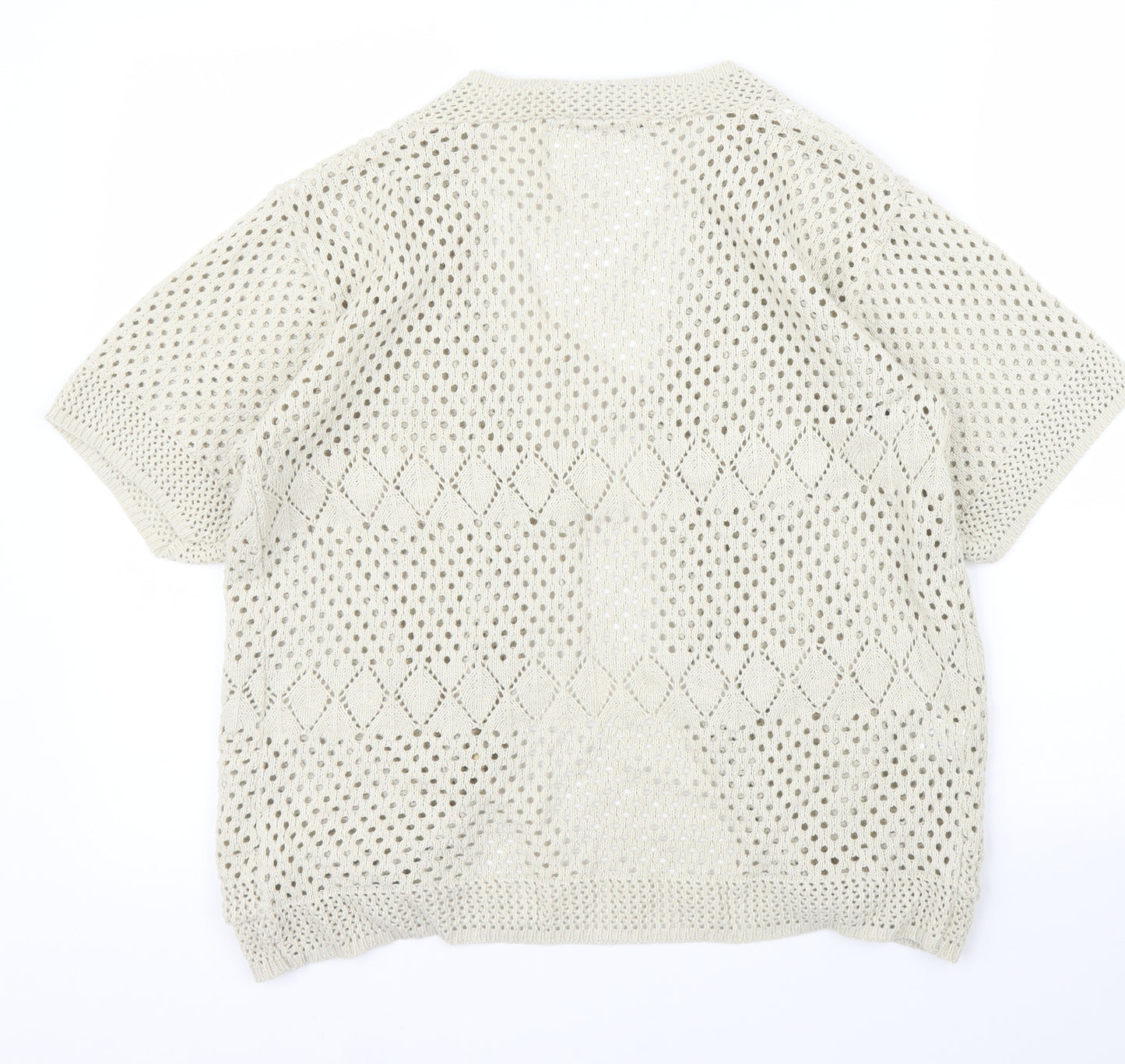 Gamour Womens Beige   Cardigan Jumper Size XL
