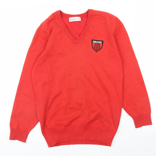 Trutex Boys Red   Pullover Jumper Size 9 Years