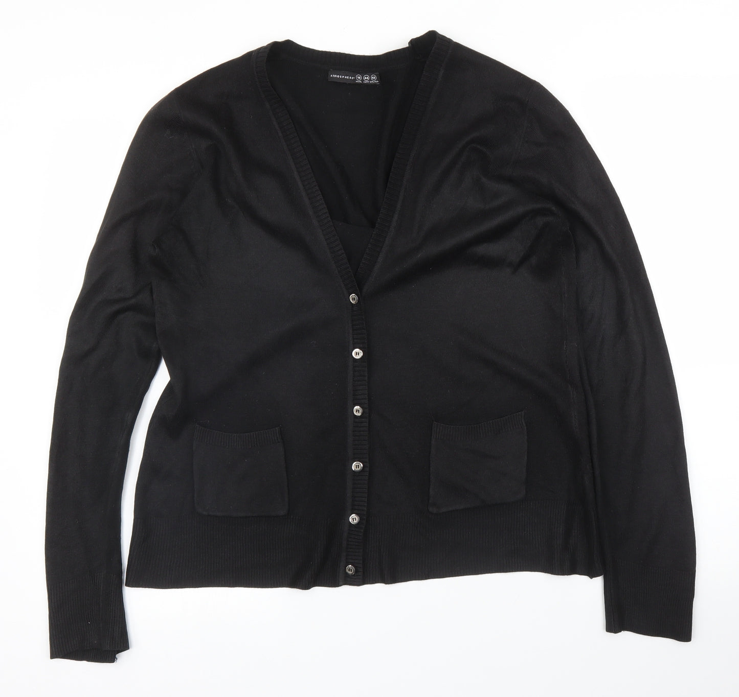 Primark Womens Black   Cardigan Jumper Size 16