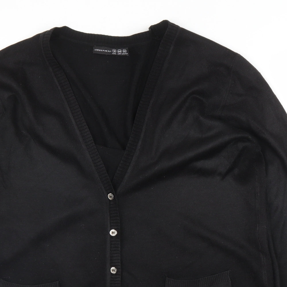 Primark Womens Black   Cardigan Jumper Size 16