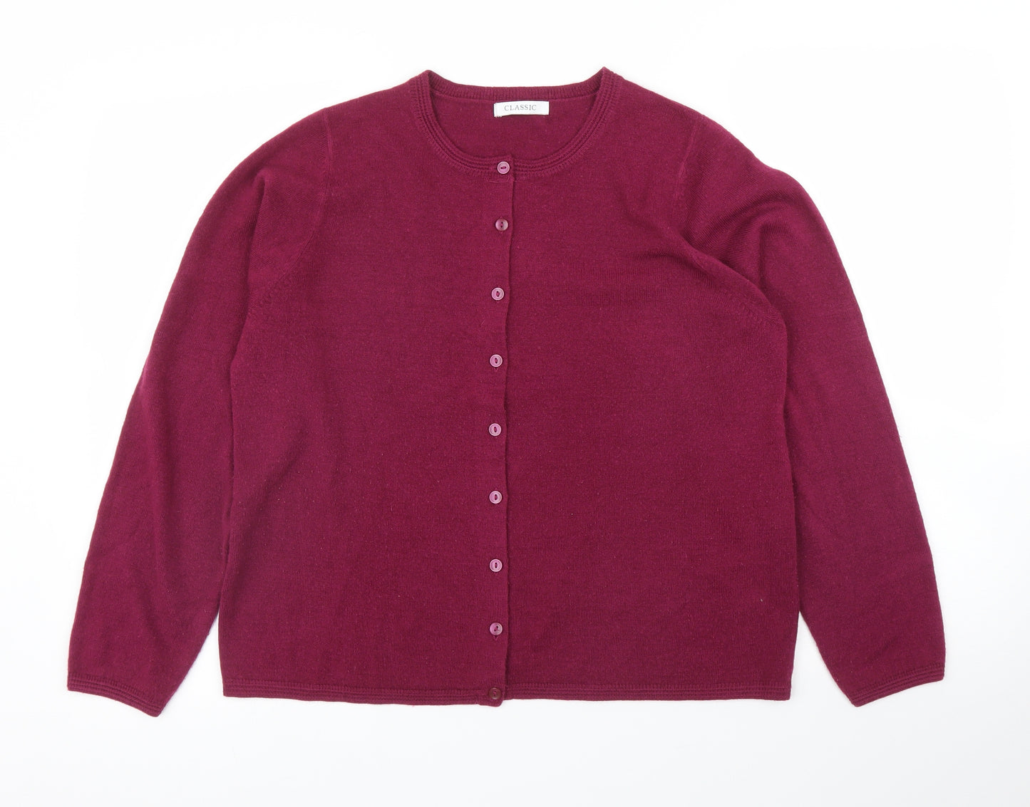 M&S Womens Purple   Cardigan Jumper Size 14