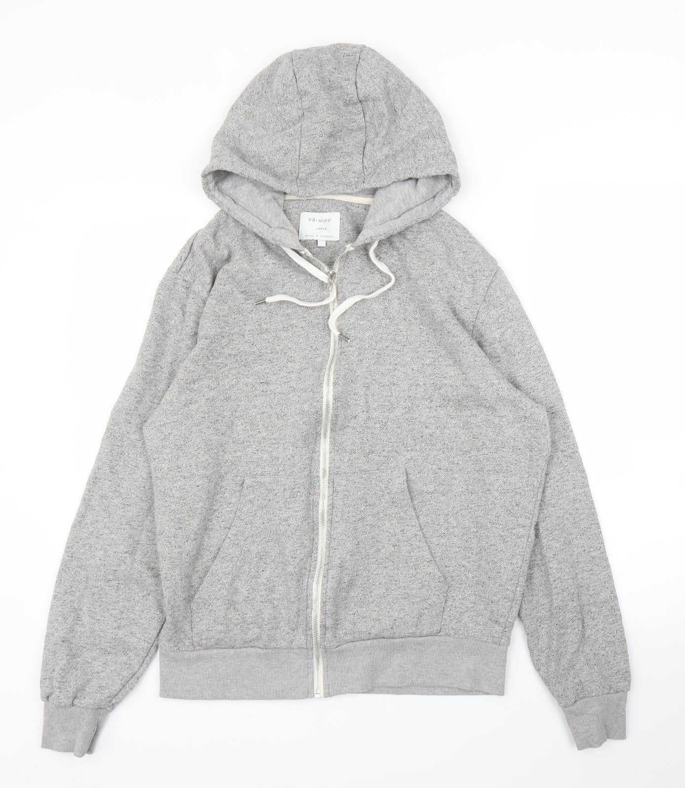 Primark Mens Grey   Full Zip Hoodie Size L