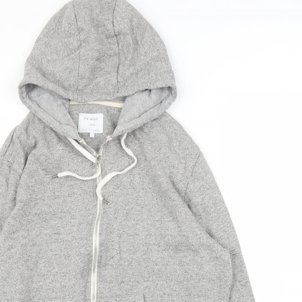 Primark Mens Grey   Full Zip Hoodie Size L