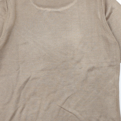 BHS Womens Brown   Basic T-Shirt Size 12