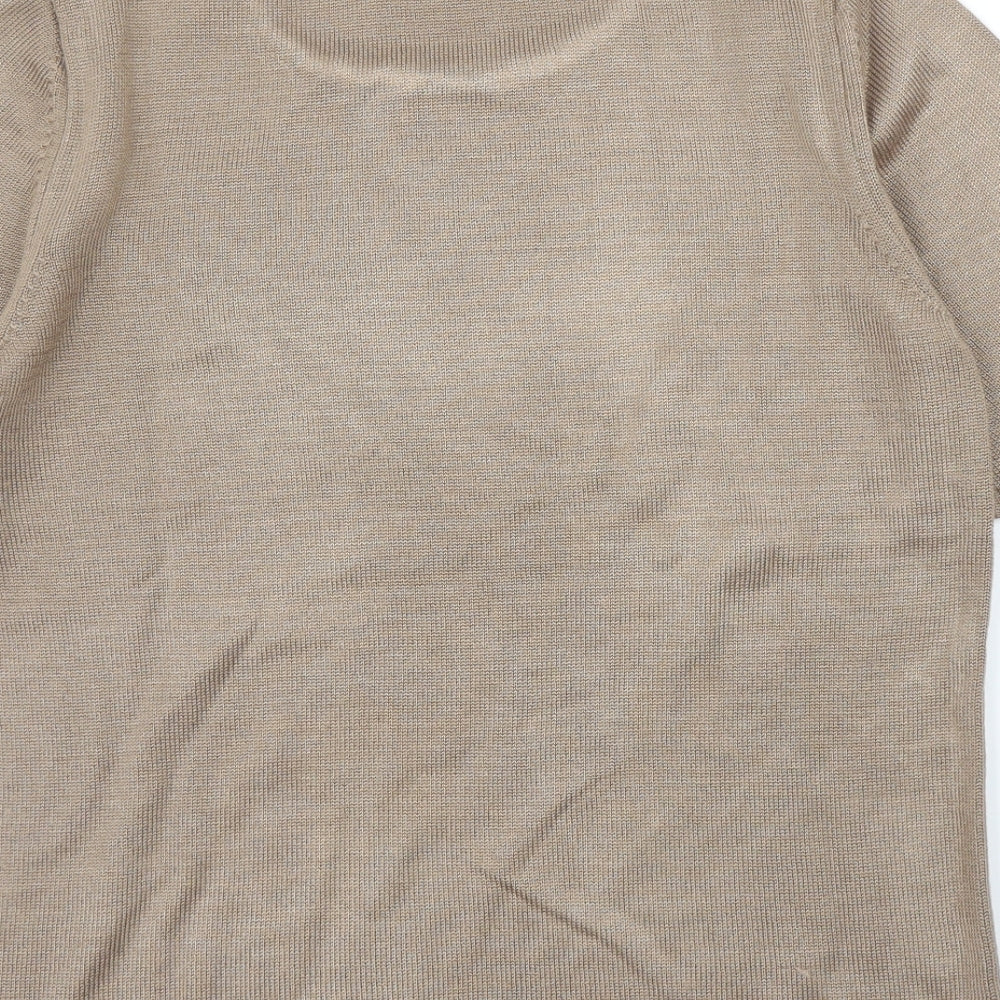 BHS Womens Brown   Basic T-Shirt Size 12