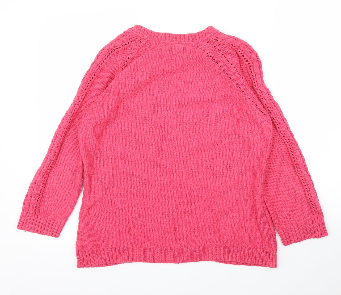 M&S Womens Pink   Pullover Jumper Size 14