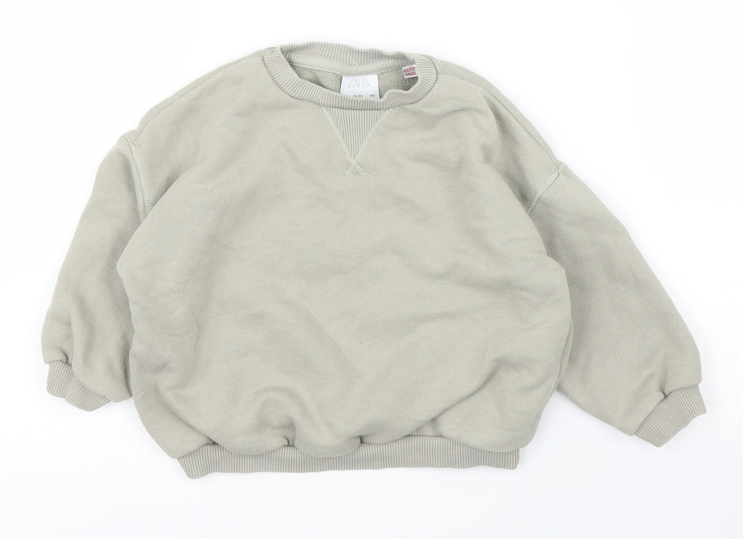 Zara Baby Green   Pullover Jumper Size 18-24 Months