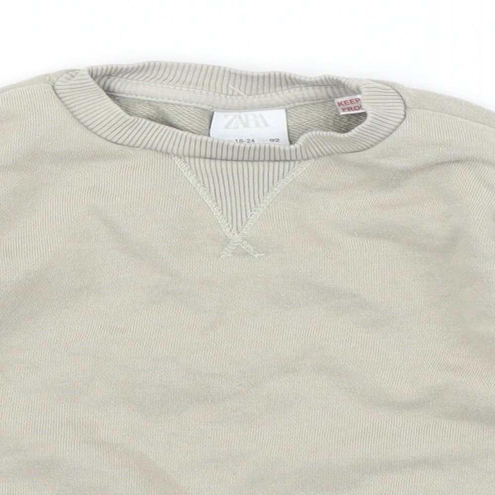 Zara Baby Green   Pullover Jumper Size 18-24 Months
