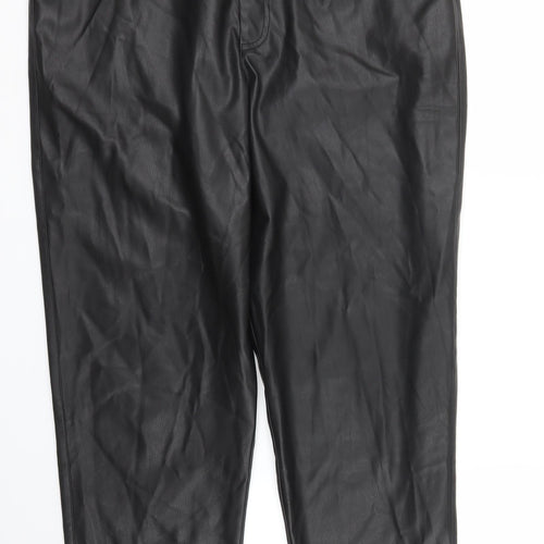 F&F Womens Black   Trousers  Size 14 L27 in