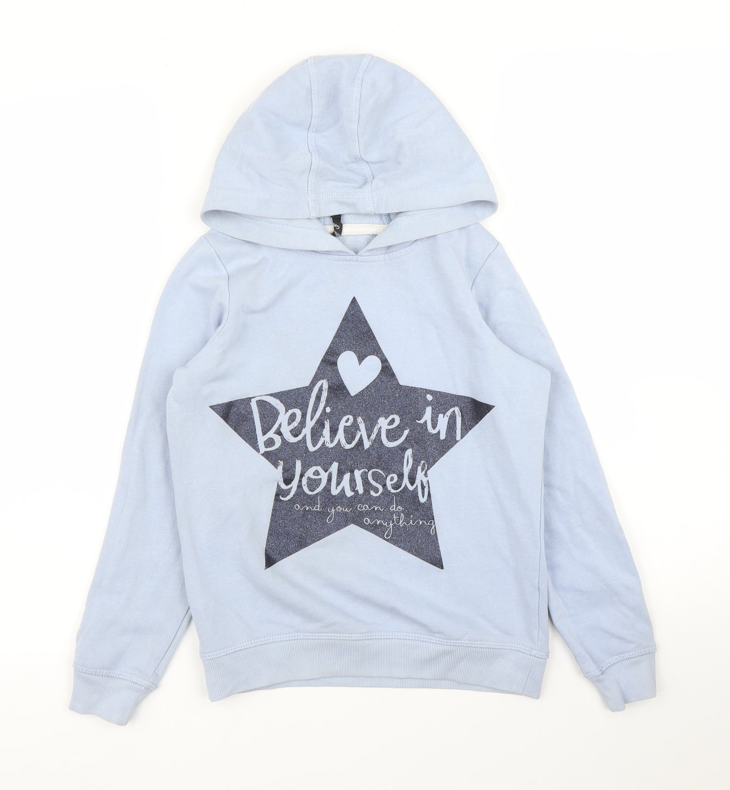George Girls Blue   Pullover Hoodie Size 9-10 Years