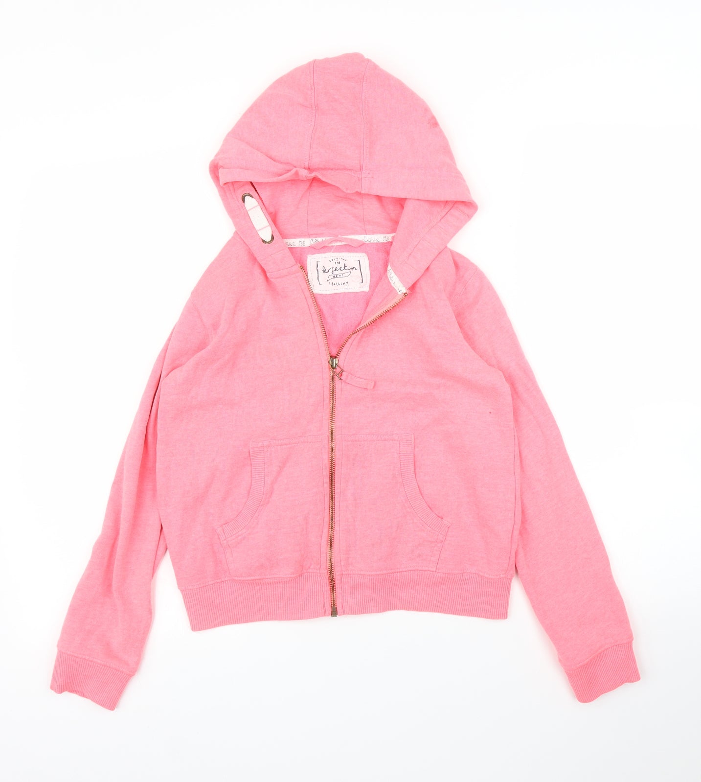 NEXT Girls Pink   Full Zip Hoodie Size 11 Years
