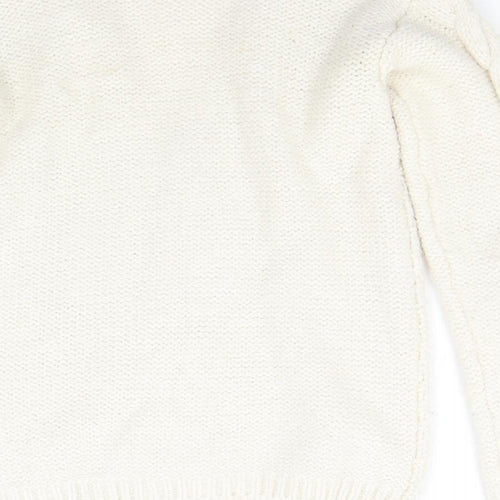 NEXT Boys Beige  Knit Cardigan Jumper Size 12 Years