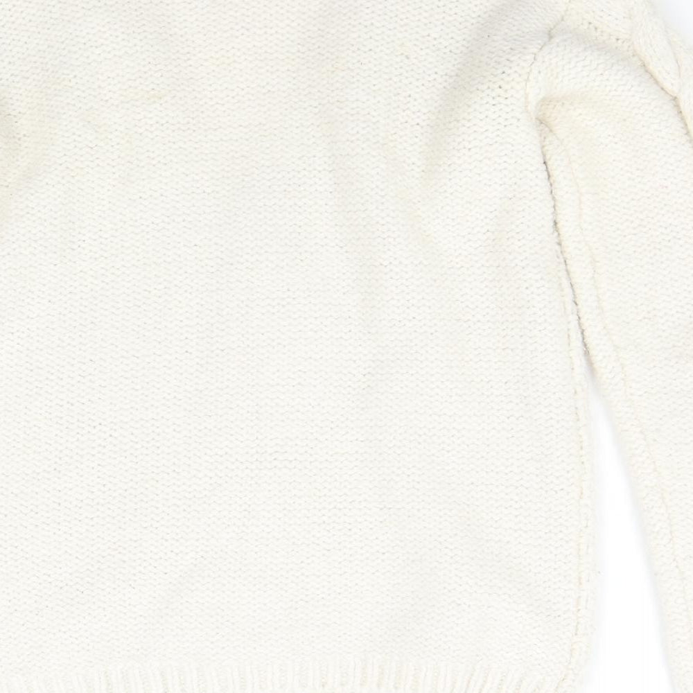 NEXT Boys Beige  Knit Cardigan Jumper Size 12 Years