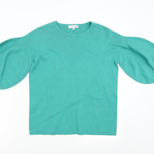 Red Herring Womens Green  Knit Pullover Jumper Size 10