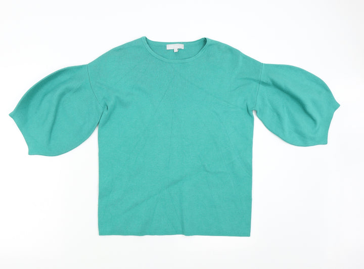 Red Herring Womens Green  Knit Pullover Jumper Size 10