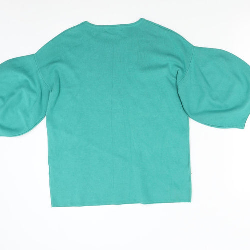 Red Herring Womens Green  Knit Pullover Jumper Size 10