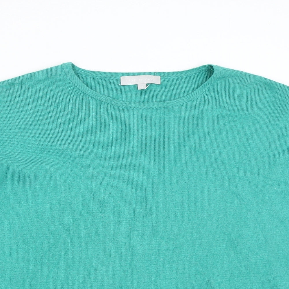 Red Herring Womens Green  Knit Pullover Jumper Size 10
