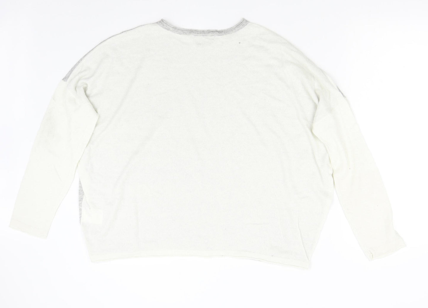 Ouí Womens Grey  Knit Pullover Jumper Size 14