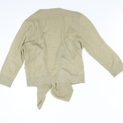 TU Womens Gold  Knit Cardigan Jumper Size 10