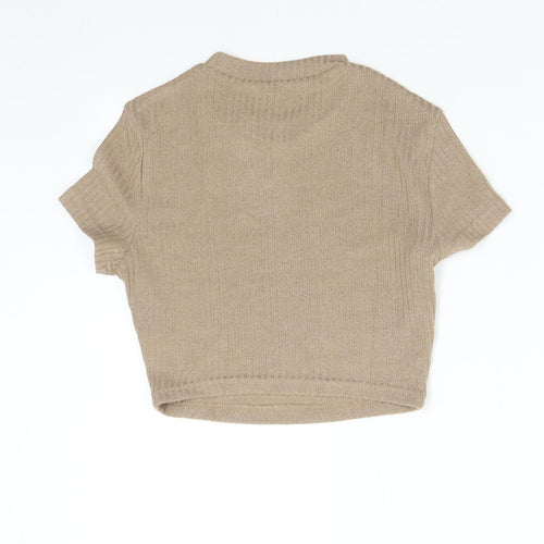 SheIn Womens Brown  Knit Pullover Jumper Size S