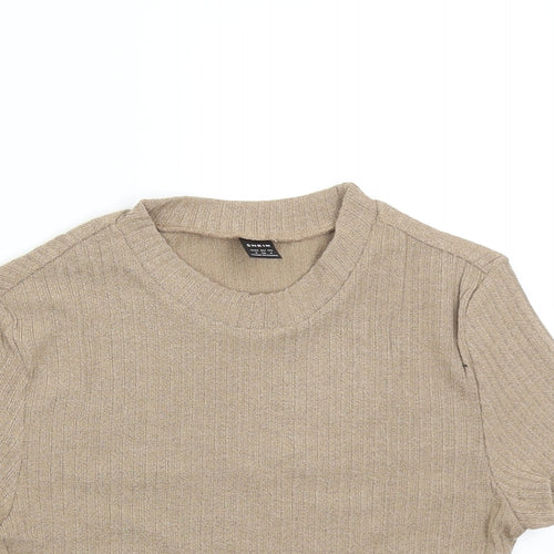 SheIn Womens Brown  Knit Pullover Jumper Size S