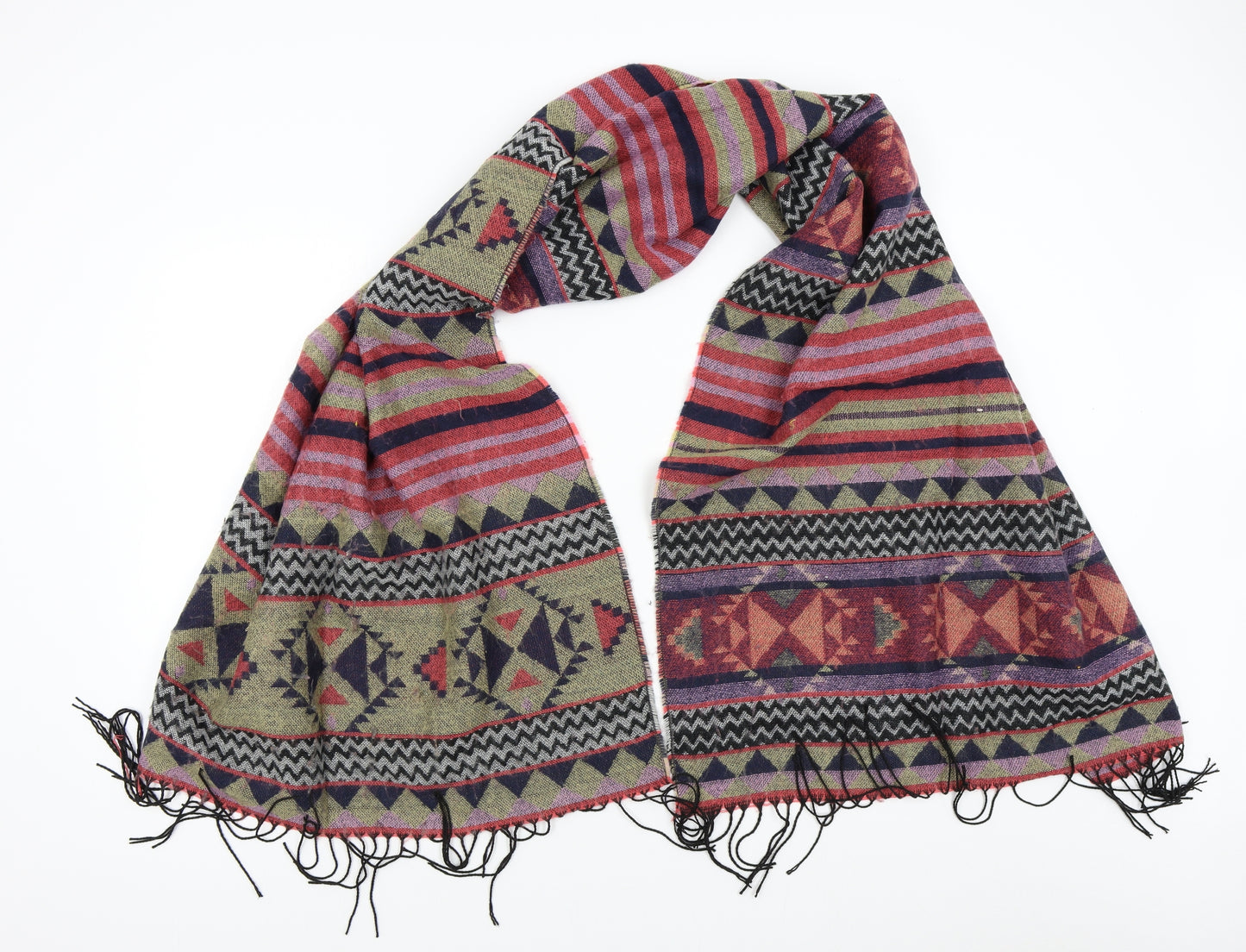 Rampage Womens Multicoloured Geometric Knit  Scarf