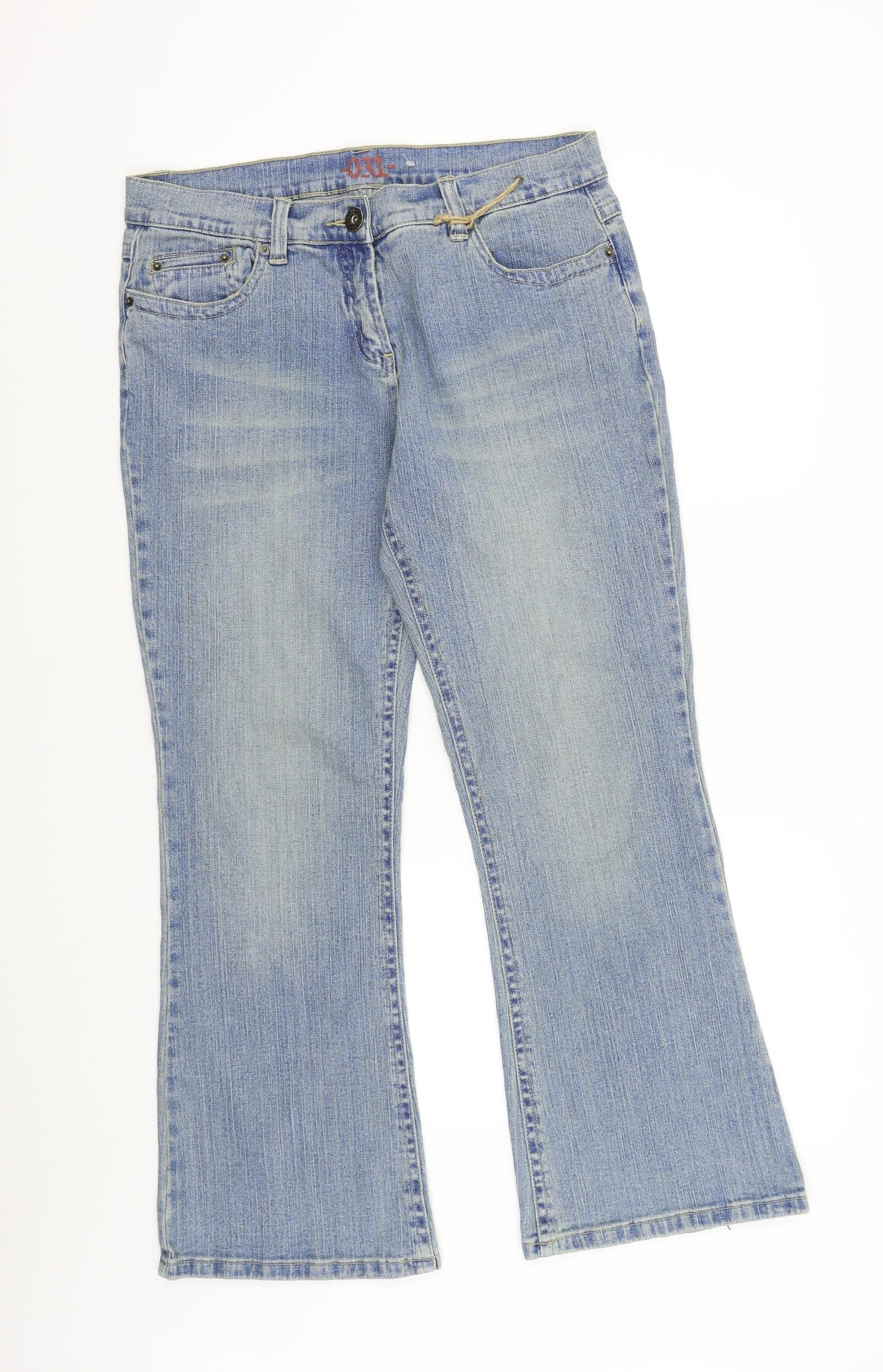 Dorothy Perkins Womens Blue  Denim Bootcut Jeans Size 14 L29 in