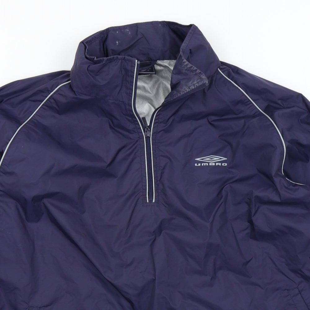 Umbro Mens Blue   Overcoat Coat Size L