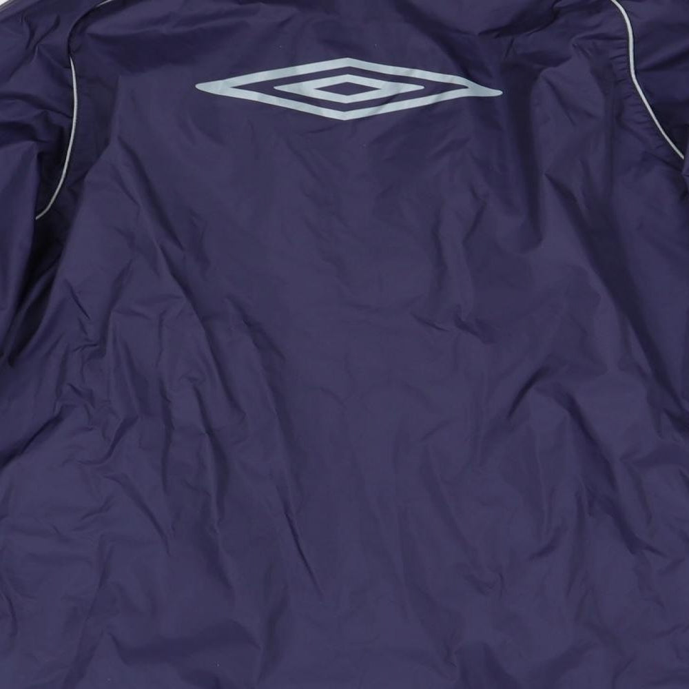 Umbro Mens Blue   Overcoat Coat Size L