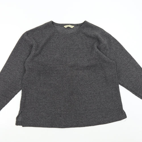 Joie de Vivre Womens Grey  Knit Pullover Jumper Size M