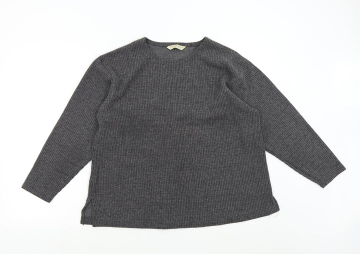 Joie de Vivre Womens Grey  Knit Pullover Jumper Size M