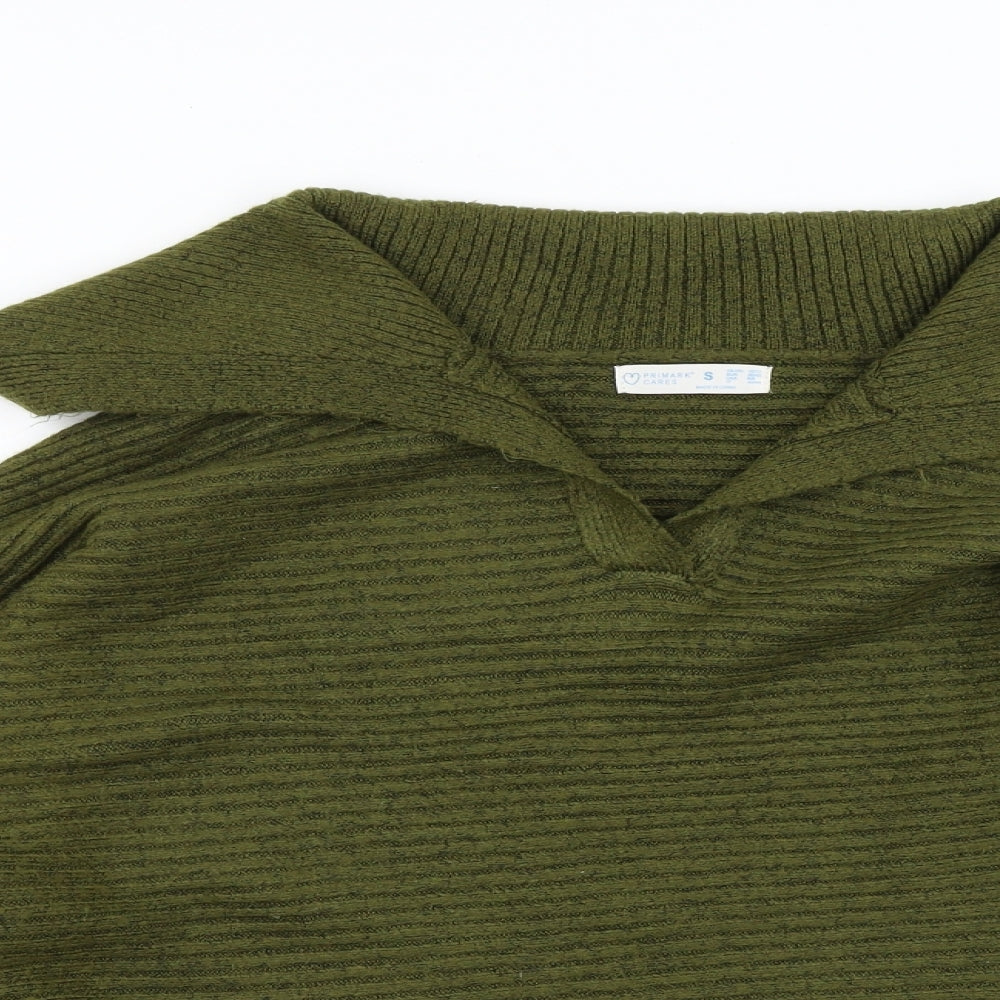 Primark Womens Green  Knit Pullover Jumper Size 12