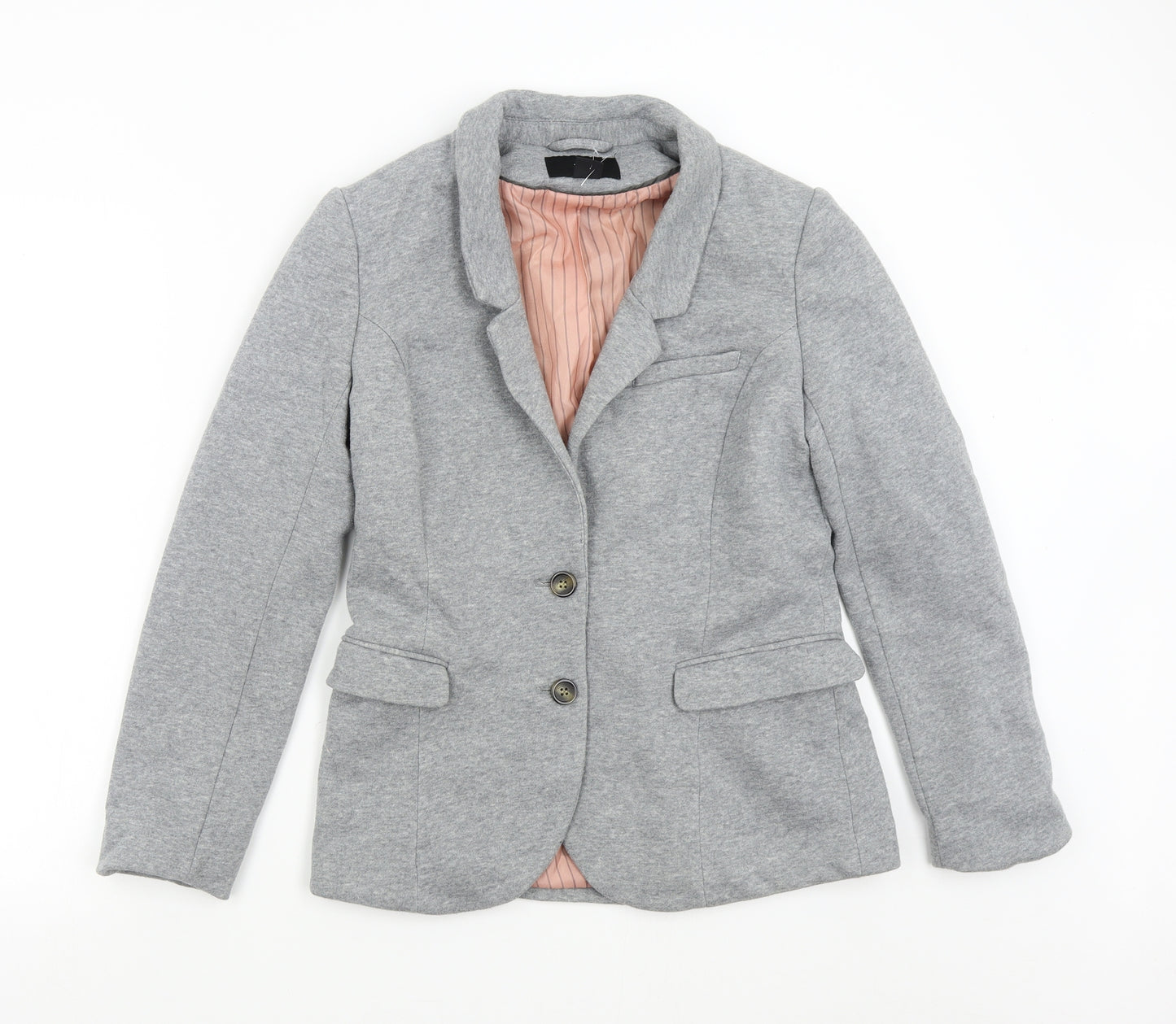H&M Womens Grey   Jacket Blazer Size 12