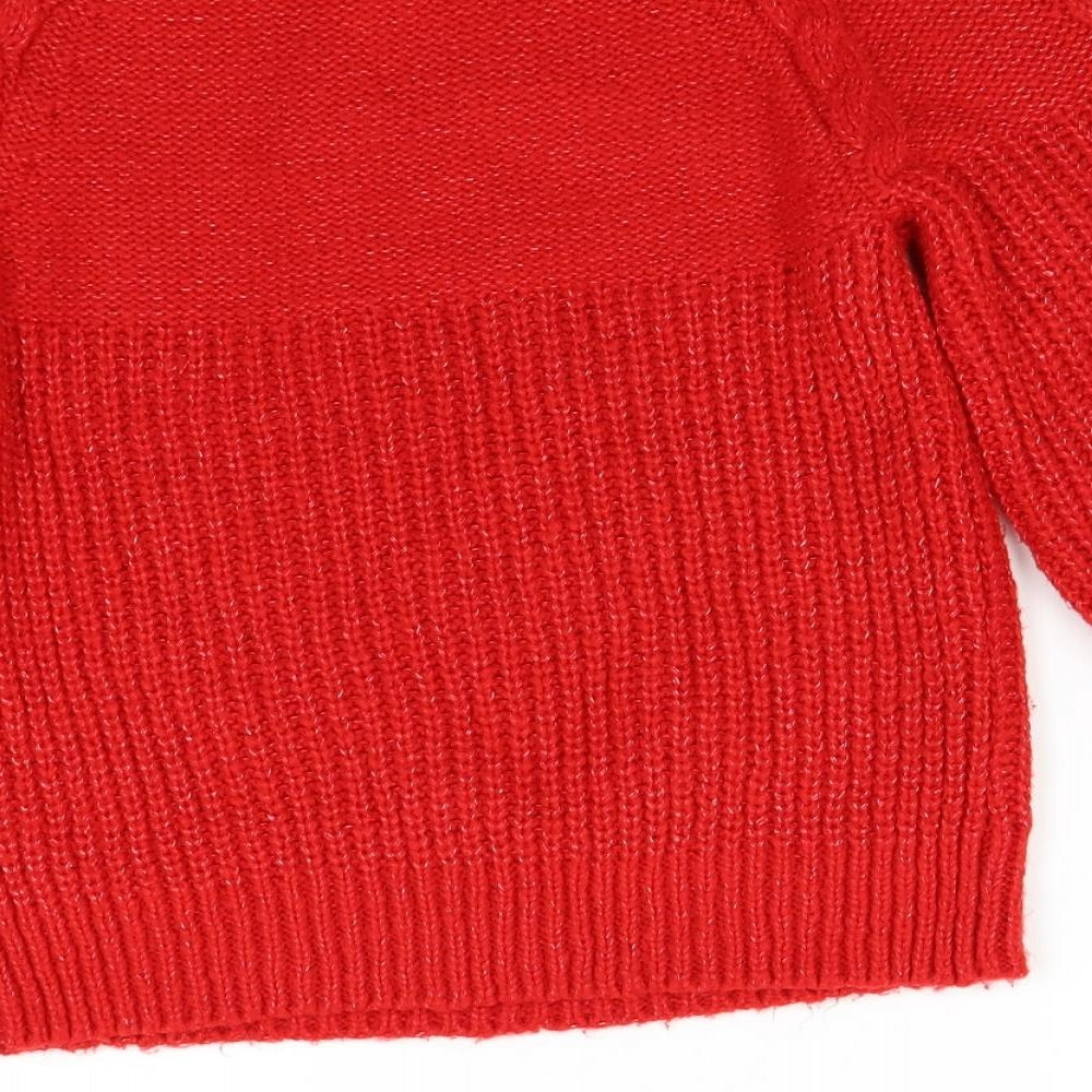 Dorothy Perkins Womens Red  Knit Pullover Jumper Size S