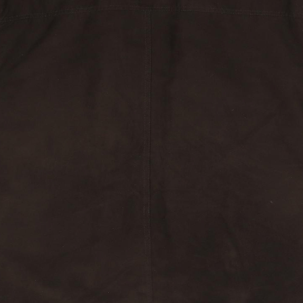 M&S Mens Brown   Overcoat Coat Size L